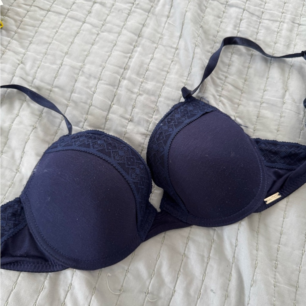 Nautica Deep Blue Lace Bra